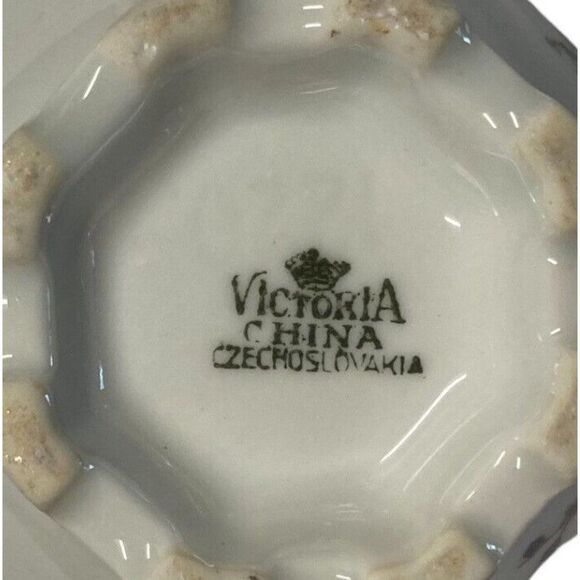 Vintage Exotic Birds Creamer by Victoria Czech China Pattern VIT306 Floral Vase - Picture 8 of 8